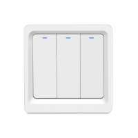 Modern design 3 gangs wireless switch for home and office remote control